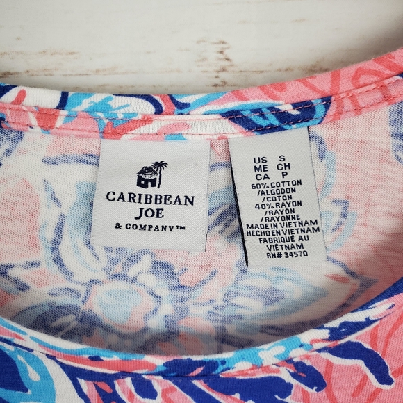 Caribbean Joe | Tropical Floral Shell Midi Dress - Picture 6 of 7